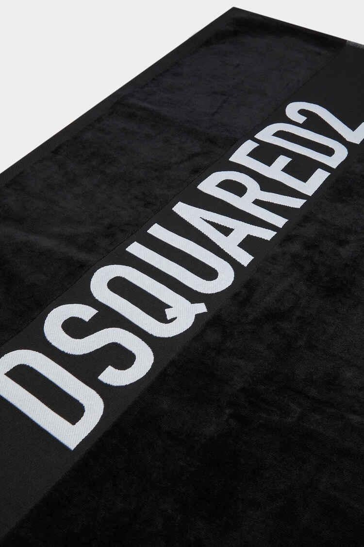 Telo mare Dsquared2 in spugna con logo a contrasto
