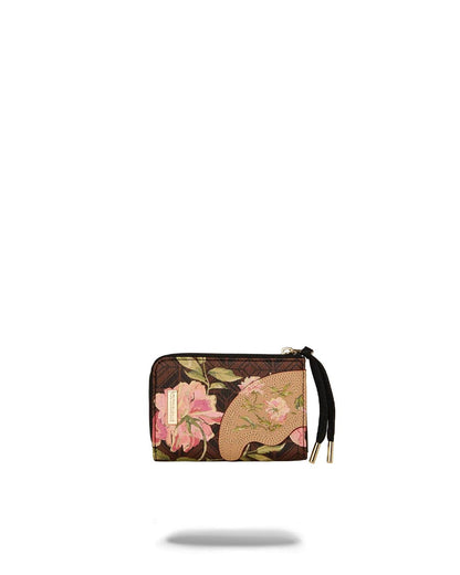 Portafoglio Sprayground marrone "AI Henny floral zip-out wallet"