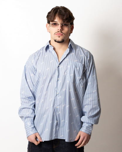 Camicia GCDS "Pinstripe Logo"