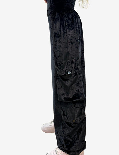 Pantalone Disclaimer cargo in ciniglia donna