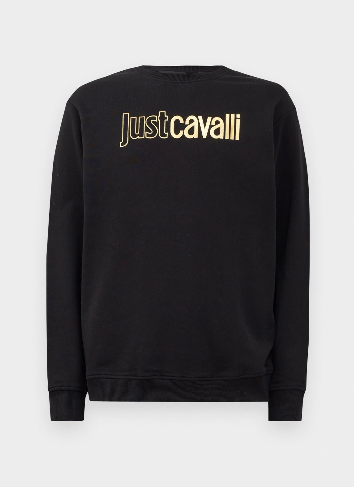 Felpa Just Cavalli girocollo "Institutional Logo" uomo