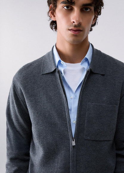 Cardigan Liu Jo full zip con logo metallico