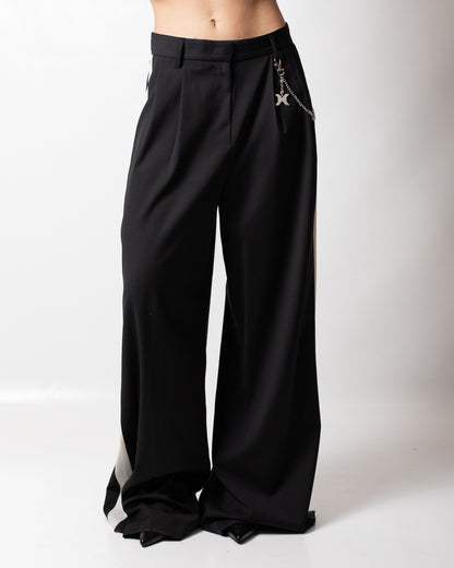 Pantalone Richmond X in misto lana con catena donna