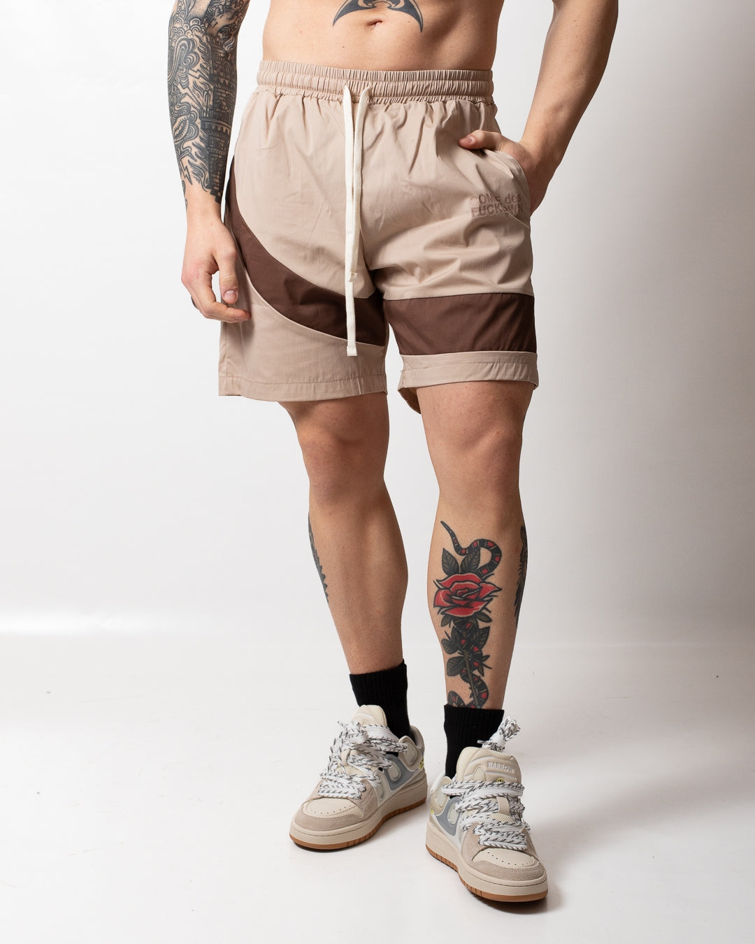 Bermuda Comme des Fuckdown in policotone con inserto uomo