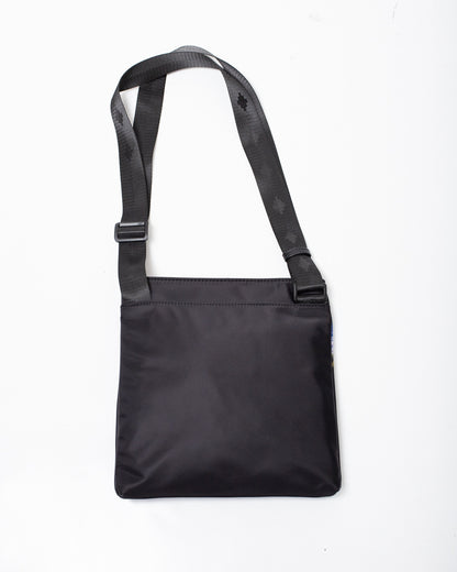 Tracolla Marcelo Burlon in nylon con logo wings colorfull