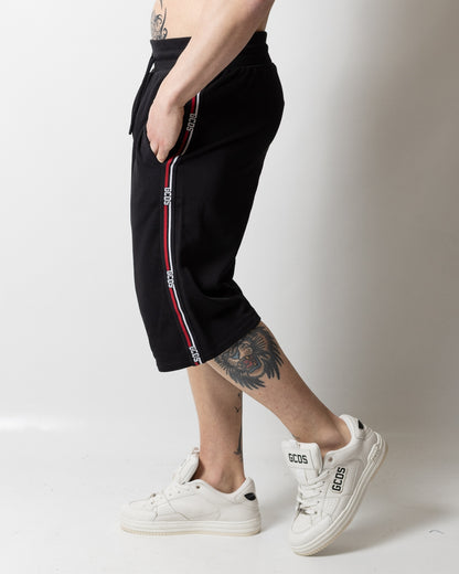 Short GCDS Essentials in felpa "Logo Tape" uomo