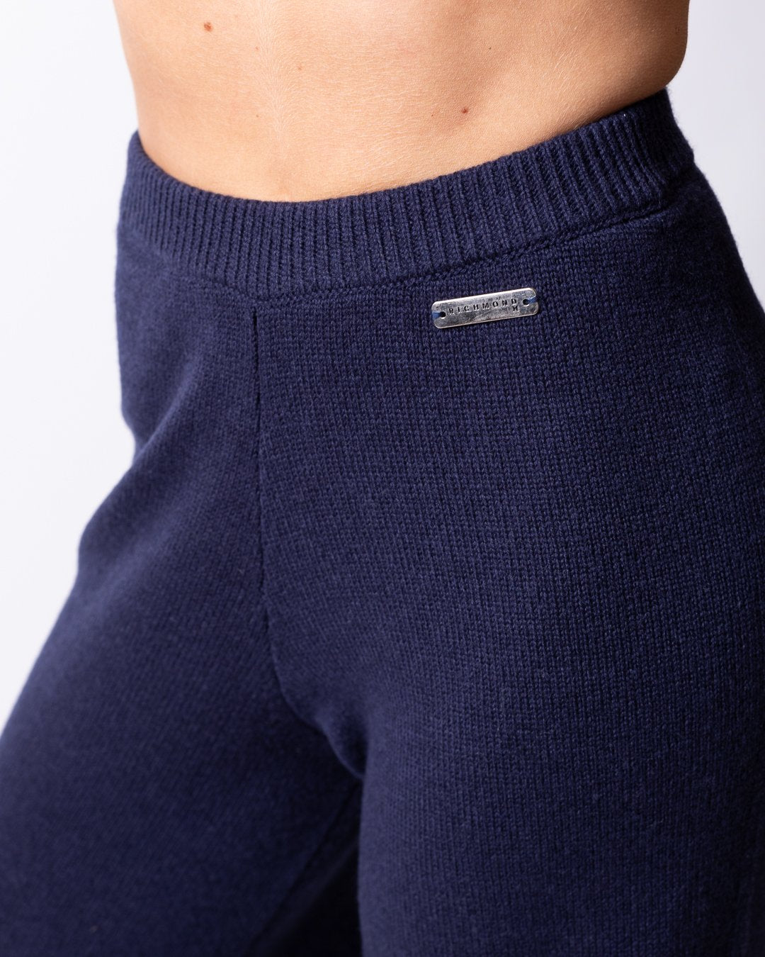 Pantalone Richmond X a palazzo in lana e cashmere 
