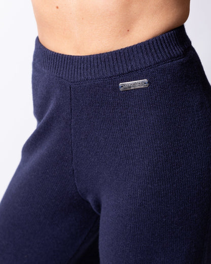 Pantalone Richmond X a palazzo in lana e cashmere 