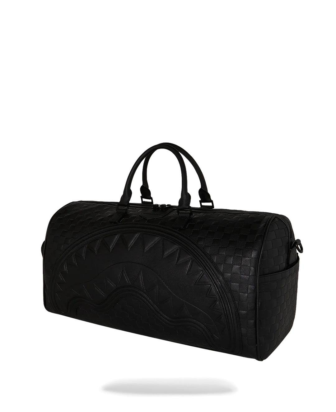 Borsone Sprayground nero RAISED CHECK DUFFLE