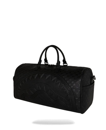 Borsone Sprayground nero RAISED CHECK DUFFLE