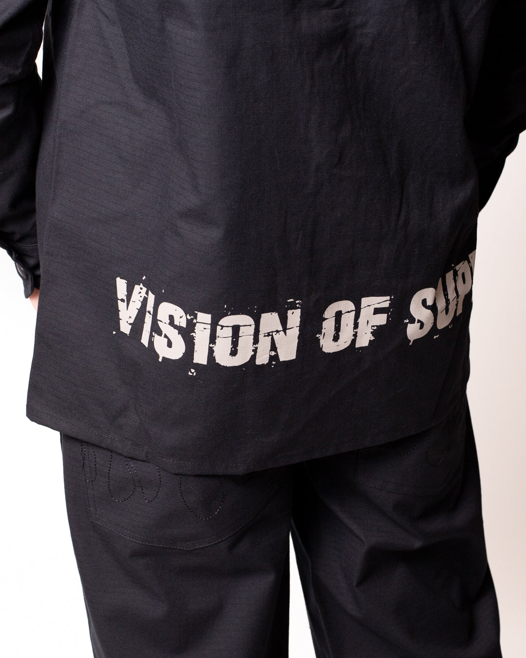 Camicia Vision of Super con tasche e fiamme uomo