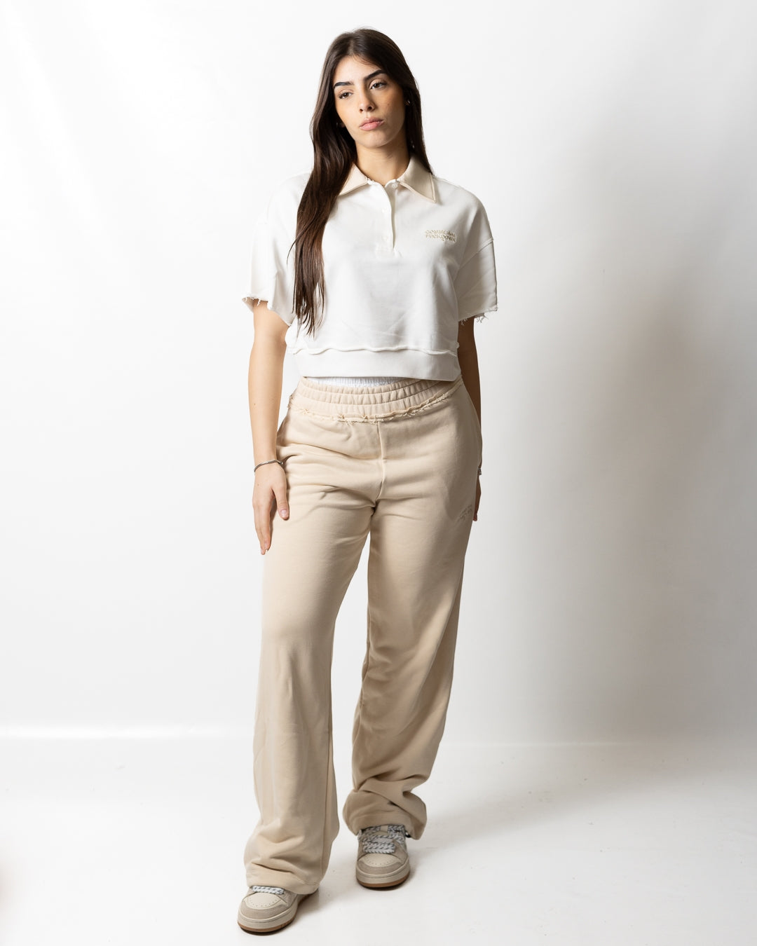 Polo Comme des Fuckdown in felpa con ricamo donna