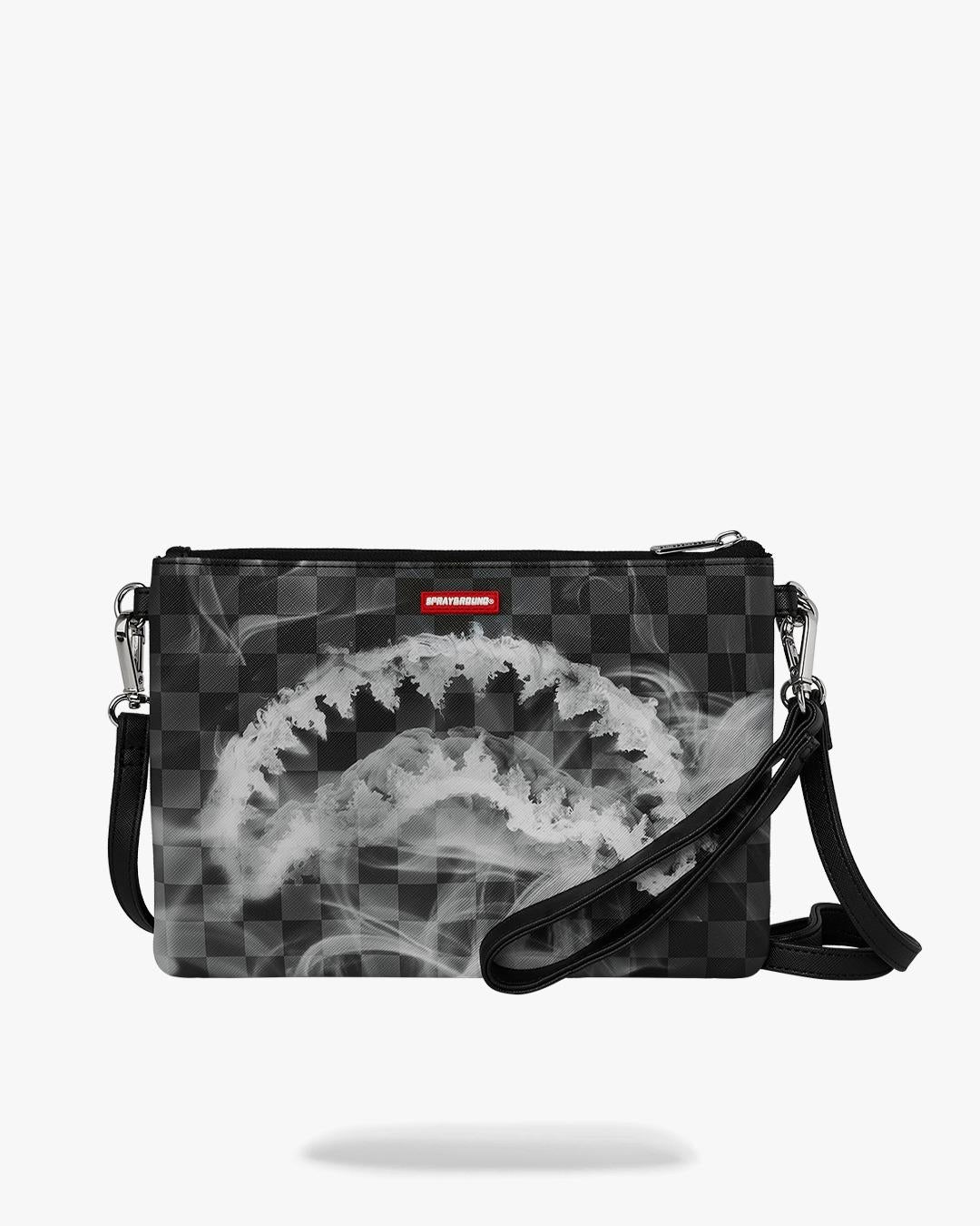 Pochette Sprayground nero "SIP N’ SMOKE CROSSOVER CLUTCH"