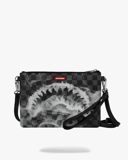 Pochette Sprayground nero "SIP N’ SMOKE CROSSOVER CLUTCH"