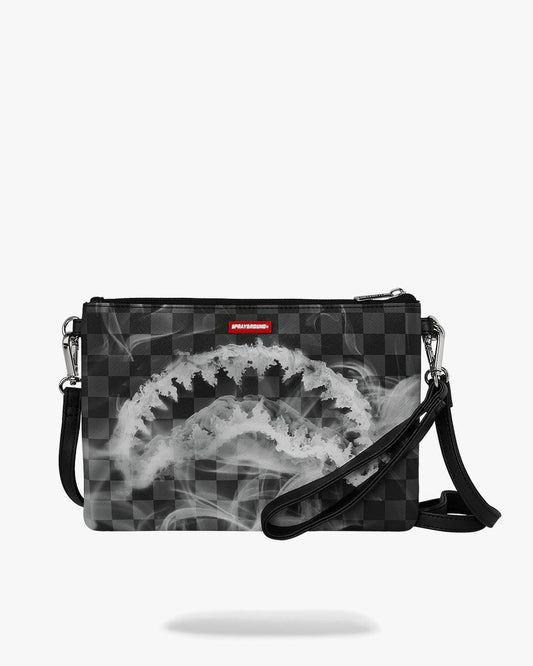 Pochette Sprayground nero "SIP N’ SMOKE CROSSOVER CLUTCH"