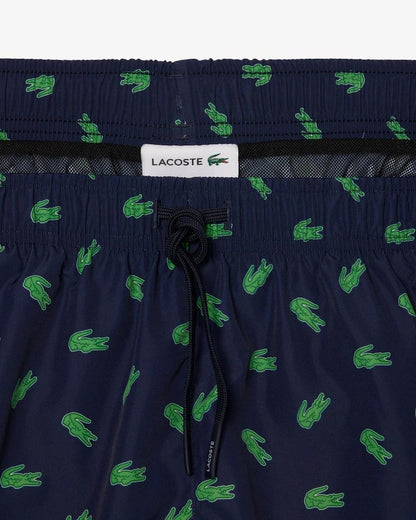 Boxer mare Lacoste con logo all-over uomo