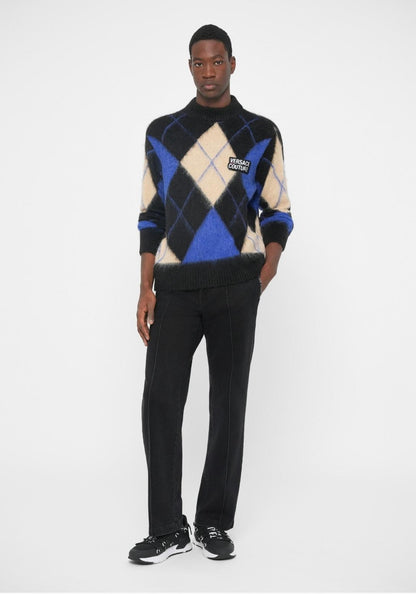Maglia Versace Jeans Couture girocollo "Argyle" uomo