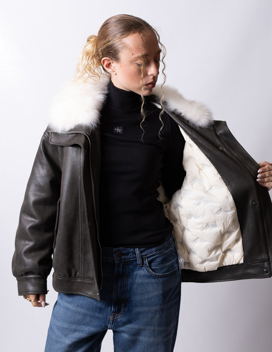 Giubbotto Richmond X ecomontone con pelliccia sintetica donna