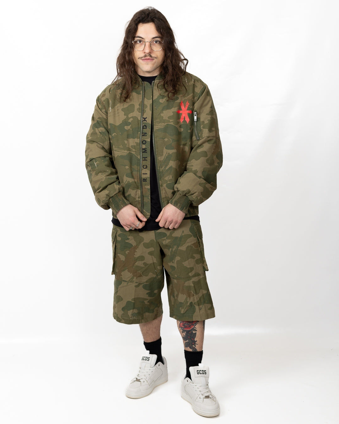 Bermuda Richmond X cargo "Camo Logo" uomo