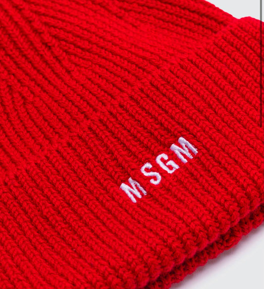 Cappello MSGM in misto lana logato