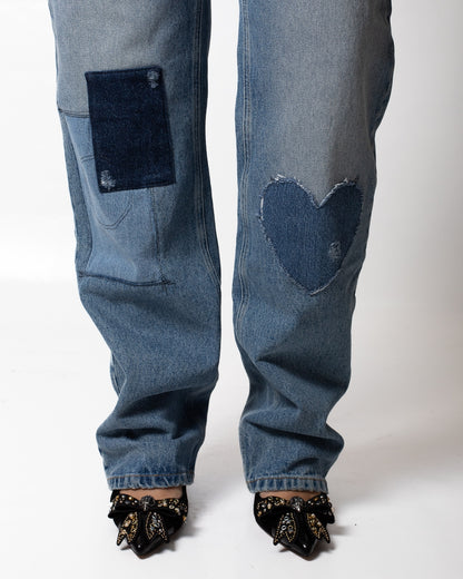 Jeans Moschino straight con patch