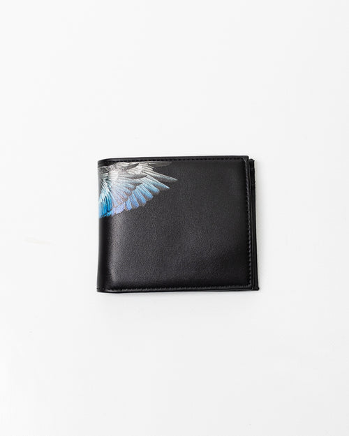 Portafogli Marcelo Burlon in ecopelle "Icon Wings Royal" logato