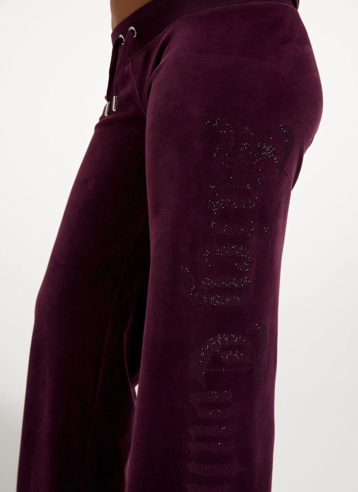 Pantalone Juicy Couture con logo strass