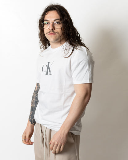T-Shirt Calvin Klein regular con logo monogram uomo