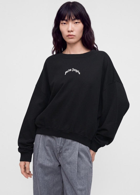 Felpa Palm Angels girocollo con logo stampato