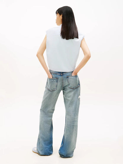 Camicia Tommy Jeans a strisce senza maniche donna