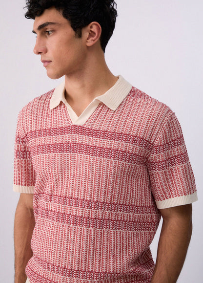 Polo Liu Jo in maglia ricamata uomo