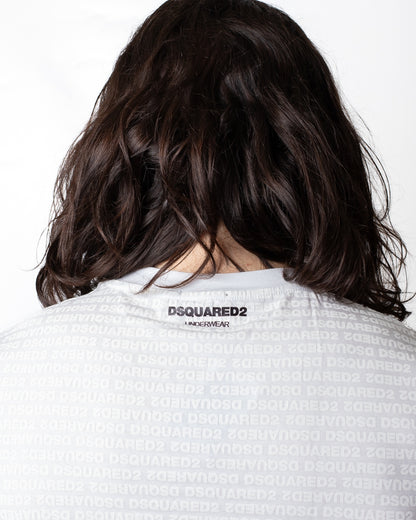 T-Shirt e slip Dsquared2 con logo stampato all-over uomo