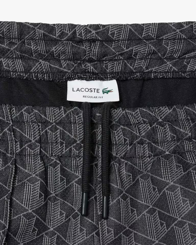 Pantalone Lacoste logato allover uomo