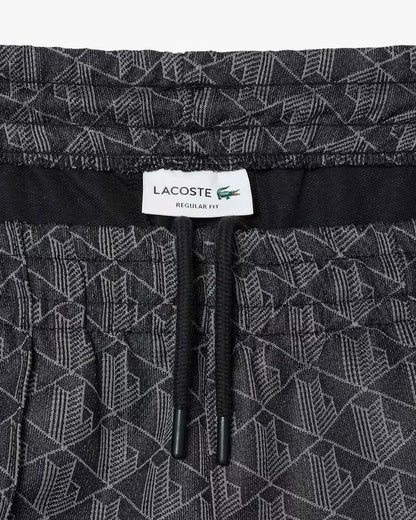 Pantalone Lacoste logato allover uomo
