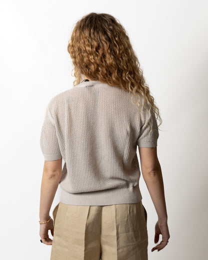 T-Shirt Colmar in maglia traforata donna
