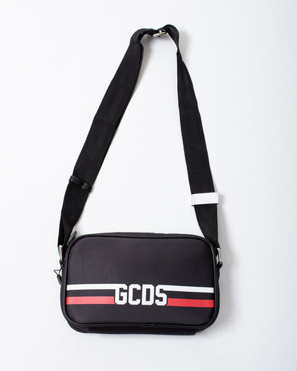 Tracolla GCDS in nylon "Logo Stripes"