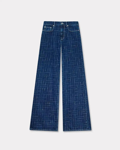 Jeans Kenzo Paris "Weave Ayame" wide leg donna