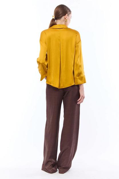 Pantalone Nenette fluido a gamba larga donna