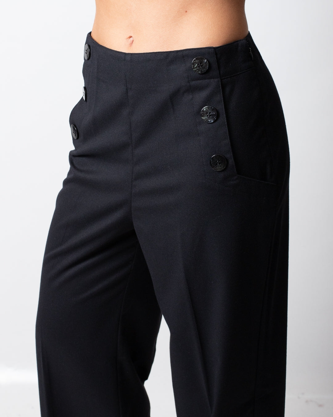 Pantalone Nenette straight in misto lana donna