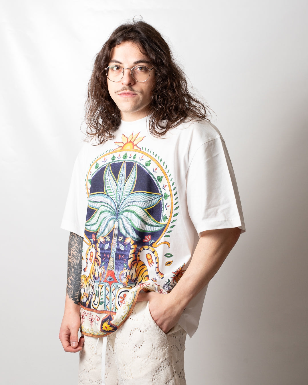 T-Shirt Just Cavalli "Garden Carousel" uomo