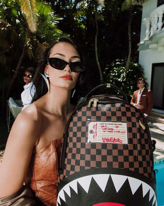 Zaino Sprayground marrone Sharks in paris lost e found backpack