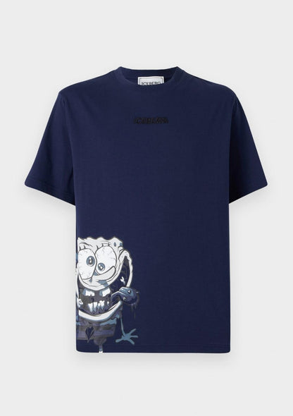 T-Shirt Iceberg X Spongebob con ricamo uomo