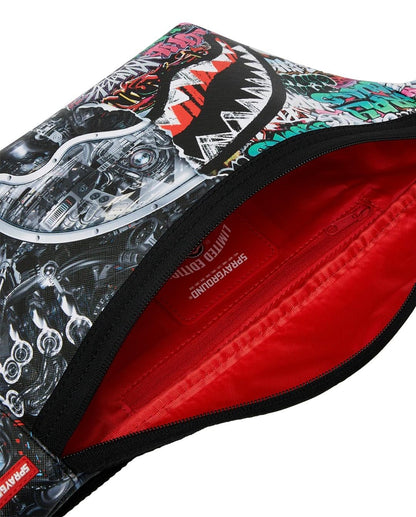Marsupio Sprayground nero split cybershark savvy crossbody