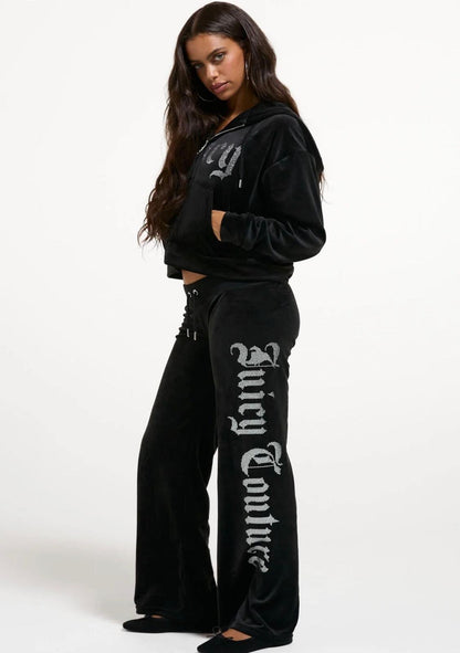 Pantalone Juicy Couture con logo strass