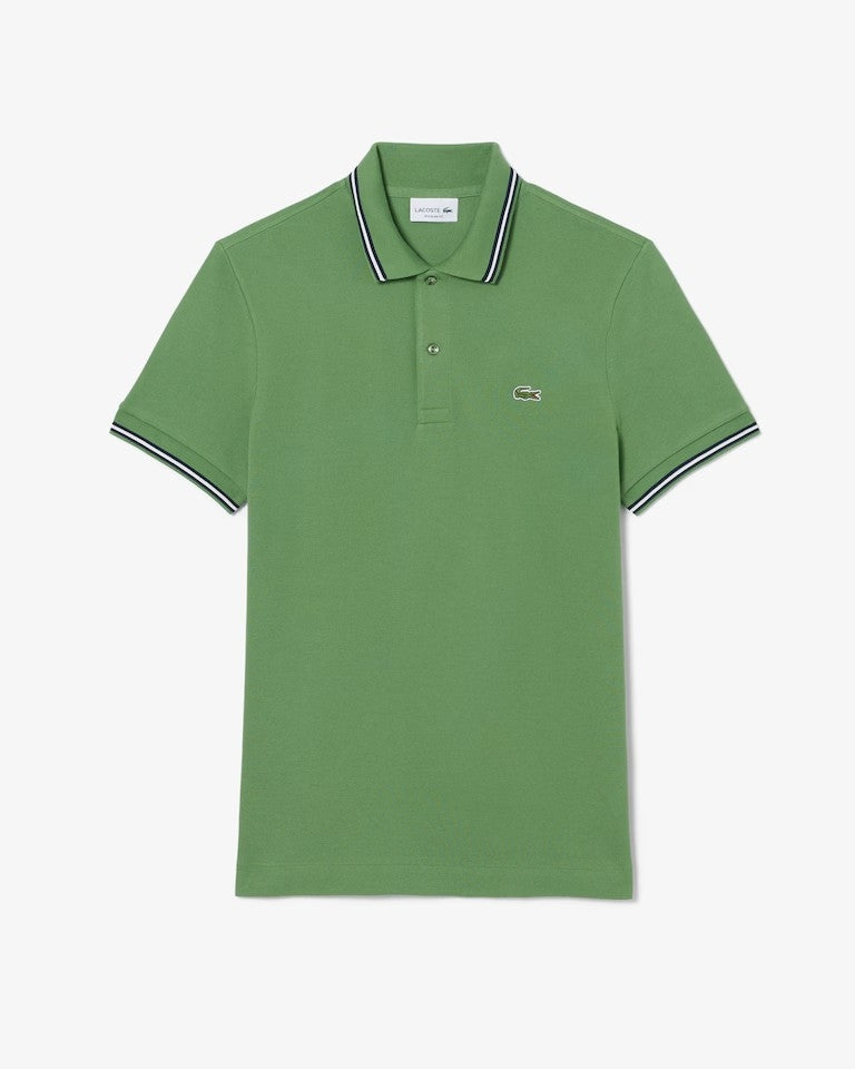 Polo Lacoste regular con bordo in risalto uomo