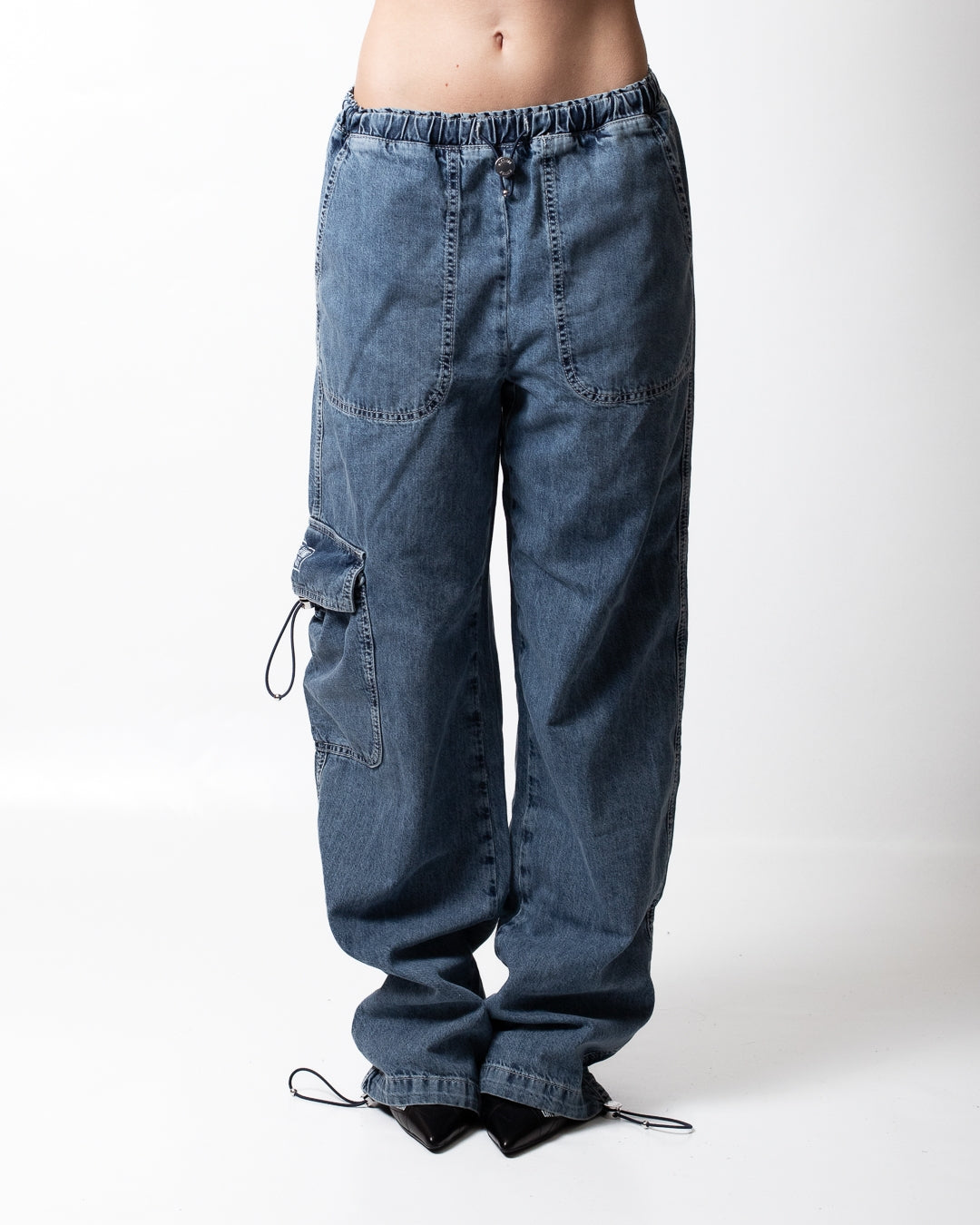 Pantalone Moschino Jeans cargo con coulisse donna