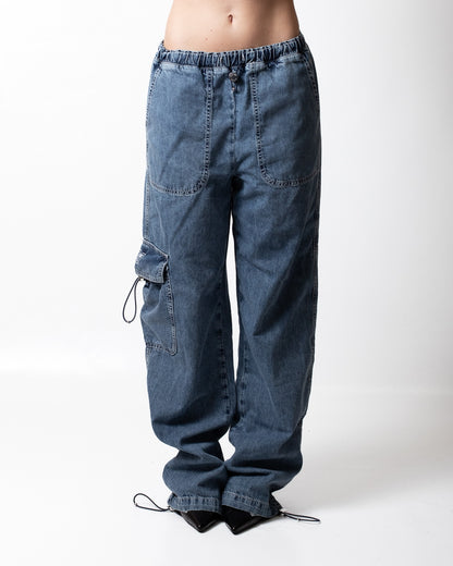 Pantalone Moschino Jeans cargo con coulisse donna