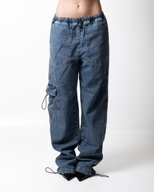 Pantalone Moschino Jeans cargo con coulisse donna