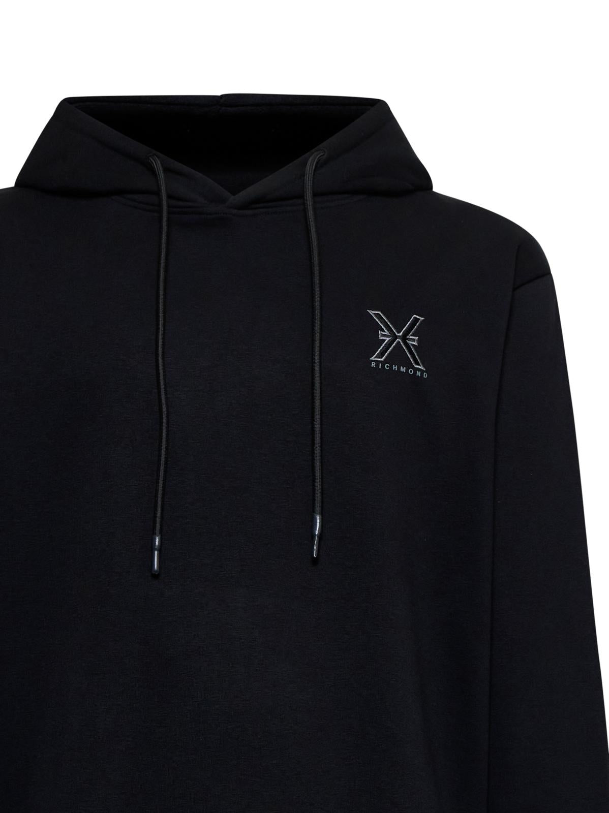 Felpa Richmond X classic con cappuccio e ricamo uomo
