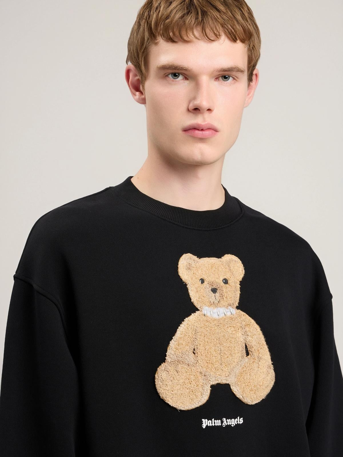 Felpa Palm Angels girocollo "Bear Regular" uomo